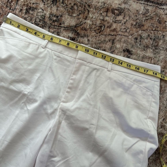 Dockers Ideal Fit Womens White Metro Capri Pants 16 Cotton Casual Stretchy Chic - Picture 14 of 16